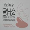 Pritty Rose Quartz Gua Sha Facial Tool