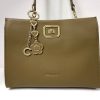Cortigiani® Leather Handbag. Small. Size: L 26x W 11x H 19 cm) colour: Khaki